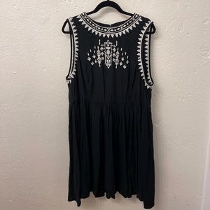 Torrid High Neck Embroidered Dress